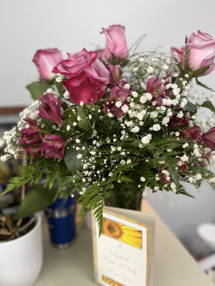 MrsW_PJHS's tweet photo. Today I was gifted beautiful flowers, but more importantly beautiful words. A former student and graduate sent the most powerful affirmation of my “why” for being an educator. “Thank you for all you did for me”. #FLCSPride https://t.co/AudkXLusVU