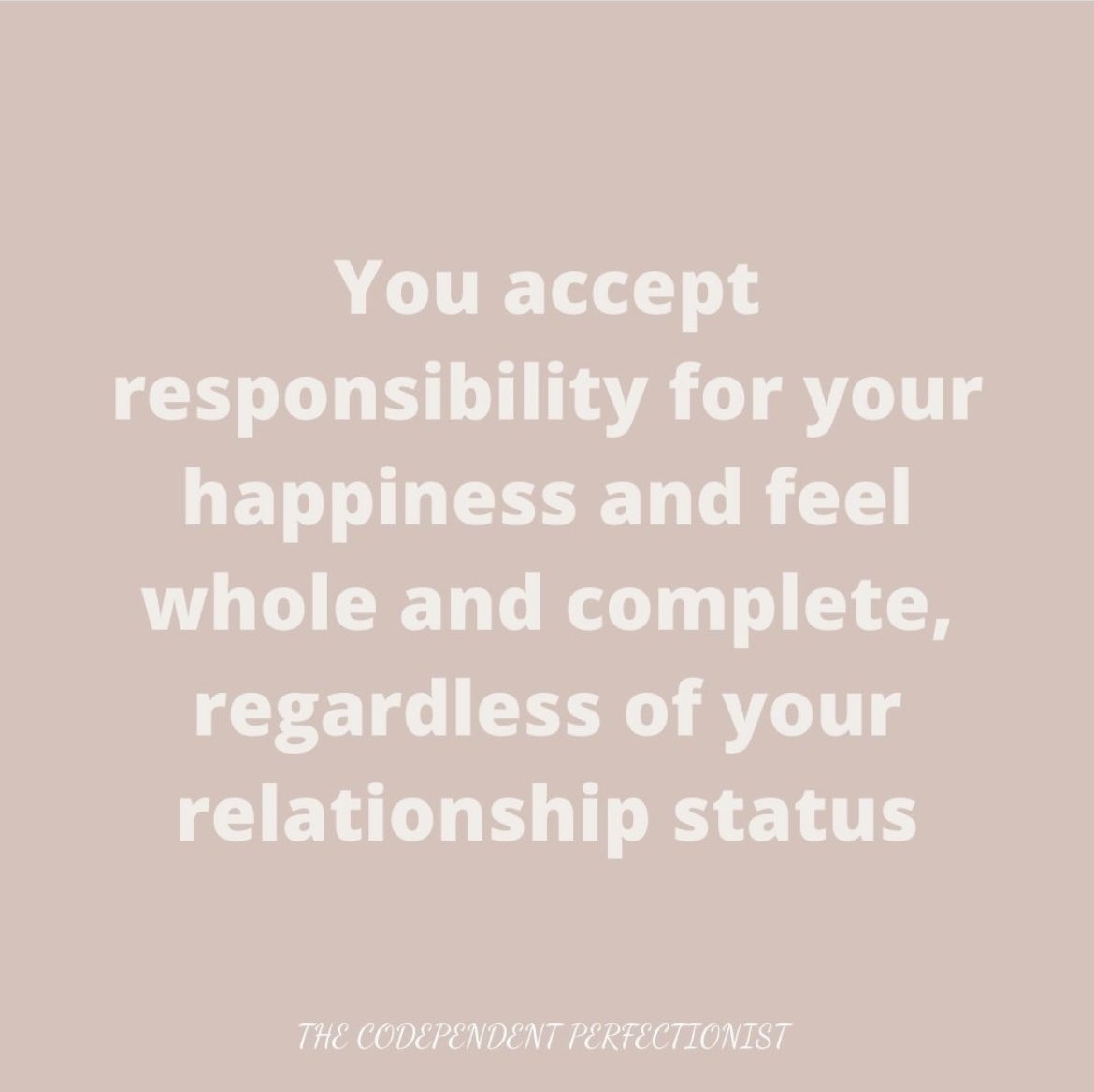 kirstinm's tweet photo. This. Fuck codependency. I am happy, whole, and complete. And single. 👊❤️ #owningmyshit #doingthehardwork #ivegotmyback #myownprotector https://t.co/SEaJrG4dMn