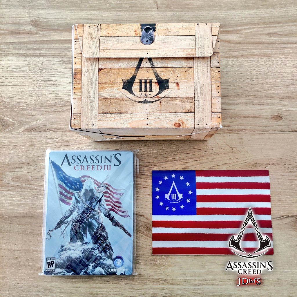 Twitch_JDOU_'s tweet photo. Hey la Confrérie
Présentation du jour
Launch Kit Gamestop Assassin's Creed 3
Comprend 7 Steelbook version US et posters
Statut : Epuisé
Rareté
✅✅✅✅🔲
Dim◾JD◾Rom ◾ Andréas
#assassinscreed3 #ubisoft #ubisoftgames #launchkit #preorder #bonus #connor #collection https://t.co/l98gGgwbVw