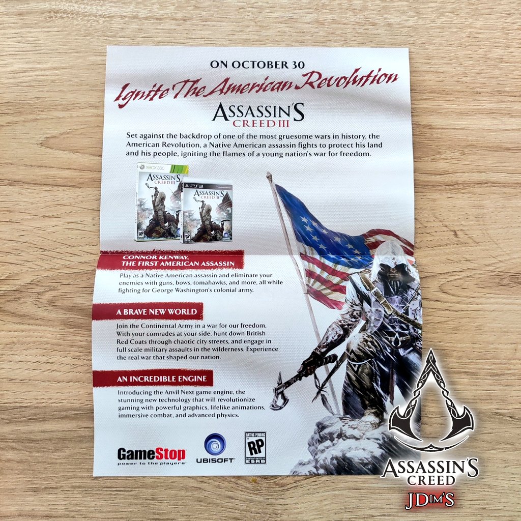 Twitch_JDOU_'s tweet photo. Hey la Confrérie
Présentation du jour
Launch Kit Gamestop Assassin's Creed 3
Comprend 7 Steelbook version US et posters
Statut : Epuisé
Rareté
✅✅✅✅🔲
Dim◾JD◾Rom ◾ Andréas
#assassinscreed3 #ubisoft #ubisoftgames #launchkit #preorder #bonus #connor #collection https://t.co/l98gGgwbVw