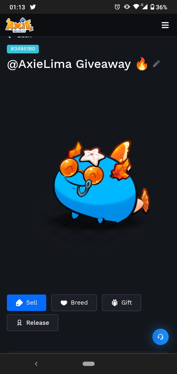 munchroomy's tweet photo. @AxieLima Received! Thanks. I'll rock aqua builds on Origin https://t.co/62qOkEFvFm