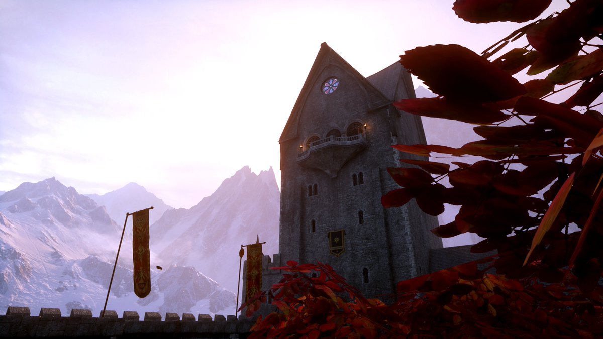 StefanieMcMaken's tweet photo. Skyhold 🏰
(tap to enjoy) 

#DragonAgeInquisition #IPlayBioWare #VGPUnite #VPRT #VirtualPhotography #Gametography @bioware @dragonage https://t.co/y4ArFd6r8H