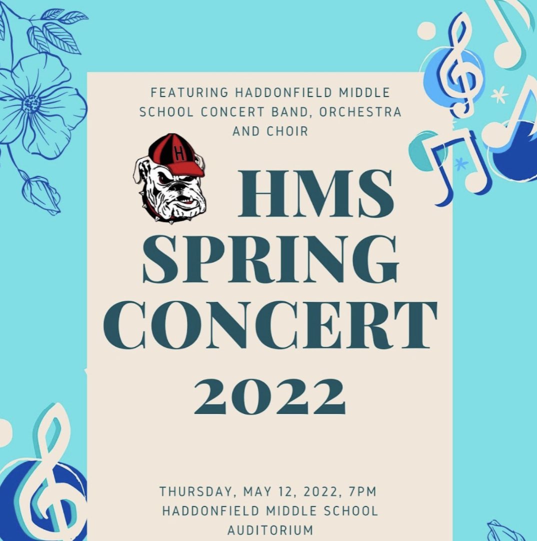 Tonight is the night! See you at 7! <a href="/HaddonfieldMS/">Haddonfield MS</a> <a href="/HaddonfieldMus/">Haddonfield Music Dept.</a>
