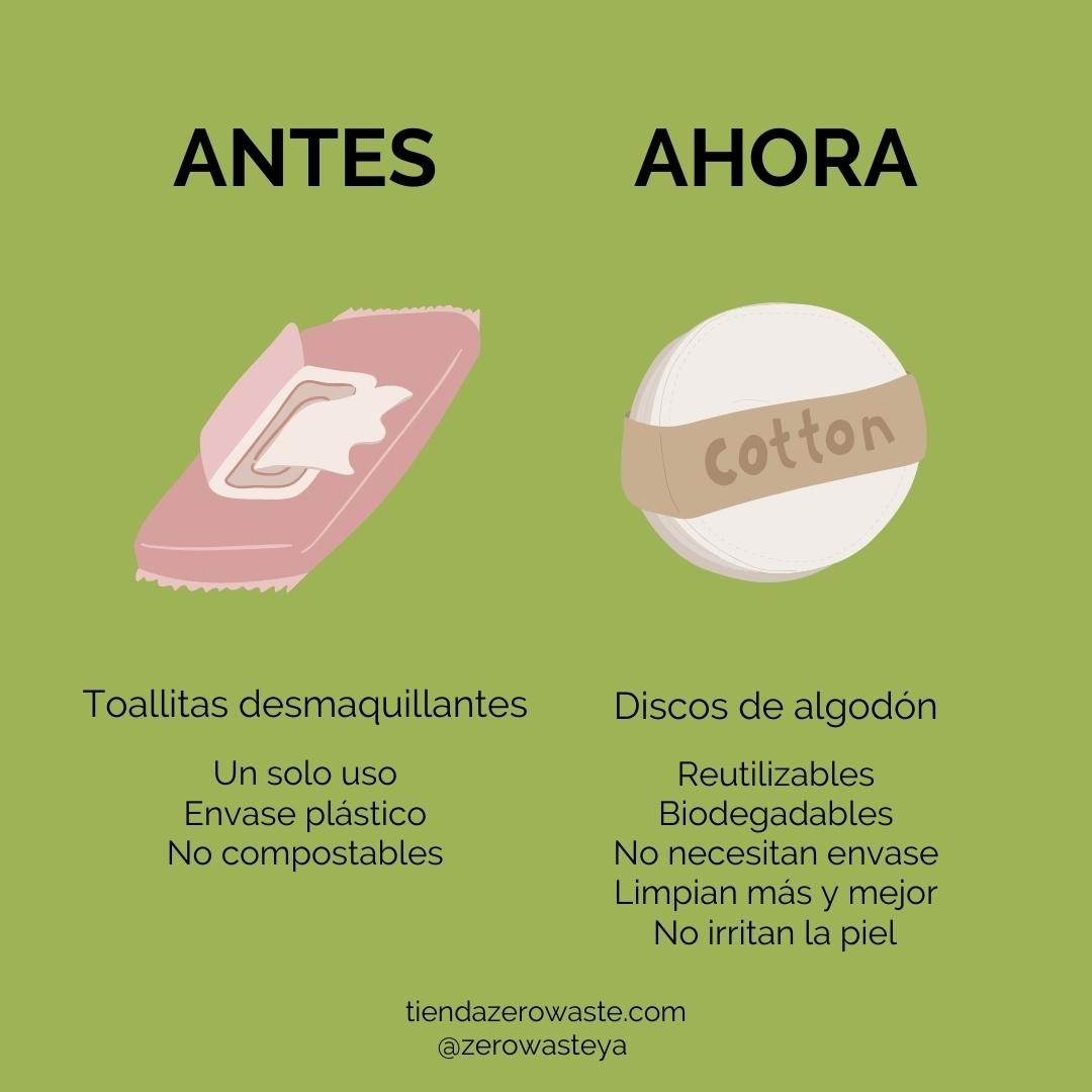 👋🏻👋🏻 Di adiós a las toallitas o discos desmaquillantes de un solo uso.

 Pásate a las discos de algodón reutilizables 🌿

Reducirás un gran volumen de residuos a la hora de realizar tu rutina de #limpiezafacial. Una vez usado se lava y listo! 

Económico, #sostenible y duradero.