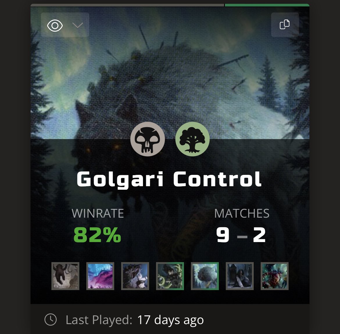 Vel0m0j0's tweet photo. @mtg_malone I love your Golgari deck today.  It was my favorite of the last meta.  Had a ton of success running it with Sarulf and looking forward to trying out your version!! https://t.co/bxXG2lozx7
