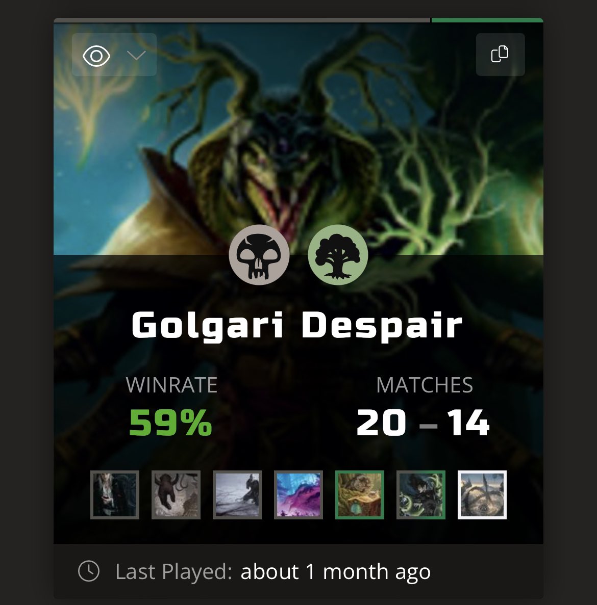 Vel0m0j0's tweet photo. @mtg_malone I love your Golgari deck today.  It was my favorite of the last meta.  Had a ton of success running it with Sarulf and looking forward to trying out your version!! https://t.co/bxXG2lozx7