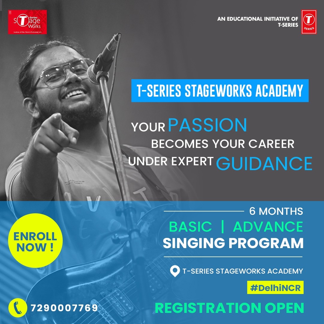 TStageWorks's tweet photo. tseriesstageworksacademy के साथ अपनी गायन प्रतिभा को जगाएं !
.
.
रजिस्टर करें !
👉6 महीने का सिंगिंग कोर्स mein !
📞अभी कॉल करे : 9599008535
.
.
.
#singingclass #vocaltraining #vocaltraining #sangeet #learnsinging🎤 #admissionsopen2022batch #musiclover #musicismylife #tsa https://t.co/FgotPz2cU8