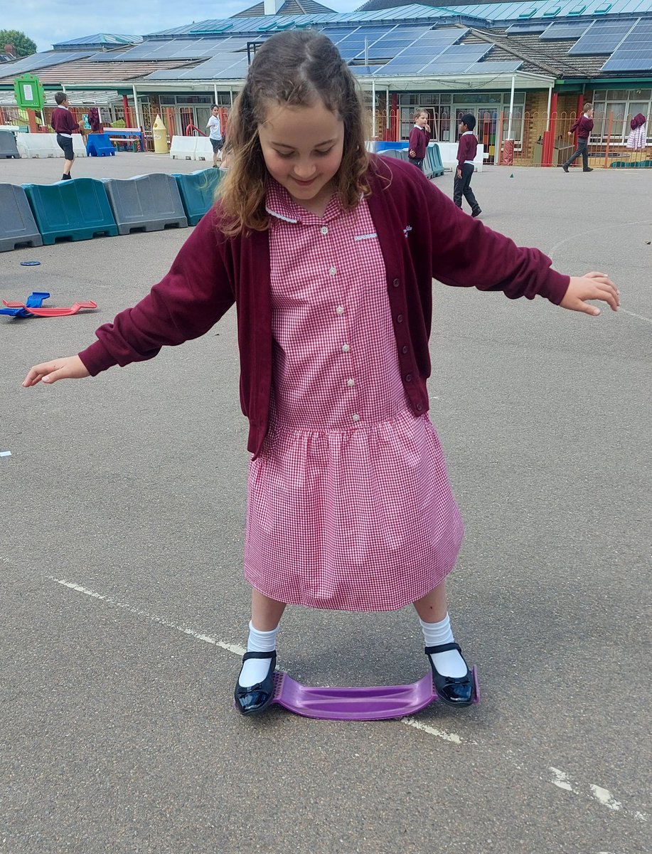 CFPSchool's tweet photo. We are having another fun, exciting week at lunchtimes. The children have been practising on the balance boards, gymnastics and even found time for a game of chess! #lunchtimefuntime #postiveplaygrounds @theresehoyle https://t.co/DaFheqvpzS