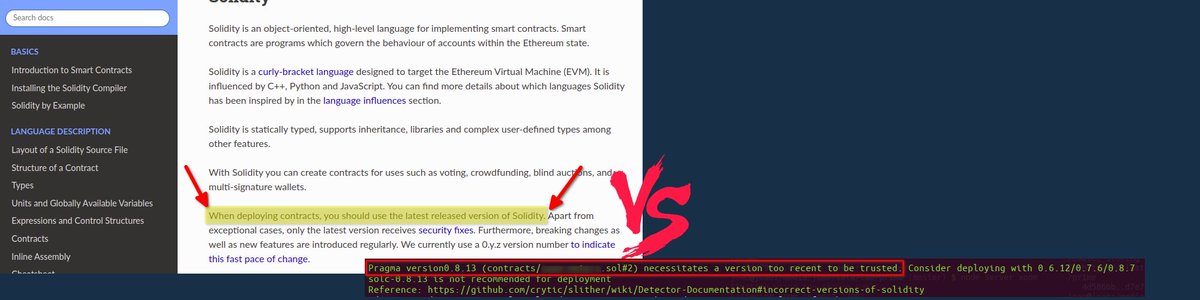 joao_costajr's tweet photo. It gets confused when a pentesting result conflicts with an official Solidity note. In these cases I always give preference to offical notes.
#solidity #smartcontract #blockchain @solidity_lang https://t.co/O5fDXiV3kq