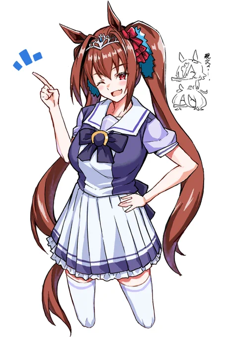 これは絵チャで描いたダスカ
#ダイワスカーレット生誕祭2022
#ウマ娘プリティーダービー 
#ウマ娘 