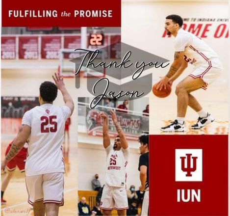 IUN_MensBBall's tweet photo. Congratulations Jason Peace #IUNgrad22 π https://t.co/4ChB0NrxMN