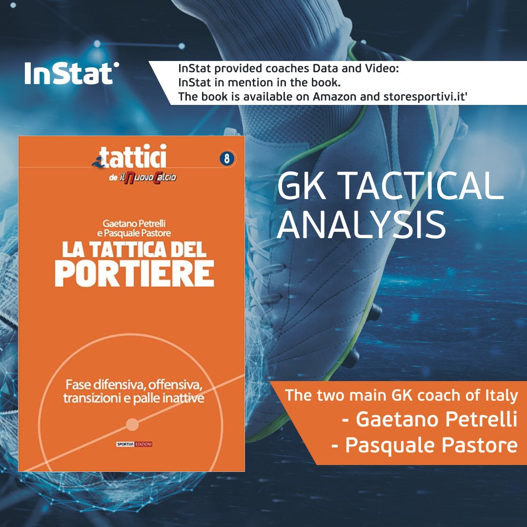 Hudl_Football's tweet photo. 'The two main GK coach of Italy
- Gaetano Petrelli
- Pasquale Pastore published a book today about GK tactical analysis.
We provided them Data and Video

The book is available on Amazon and https://t.co/VYTLhj8bi2

#InStatFamily #TacticalAnalysis https://t.co/BFw8ds7TL5