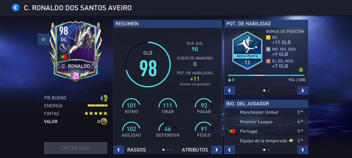 dannofifa's tweet photo. Stats de Penaldo https://t.co/s5RJs4Dq1f