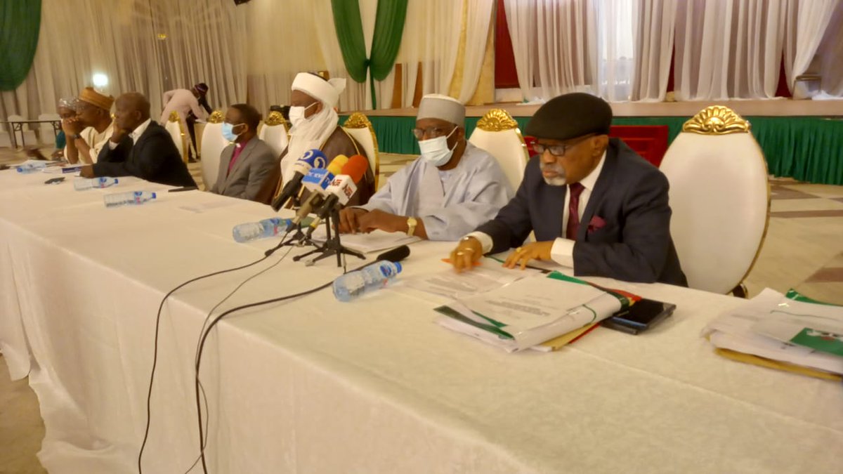 tvcnewsng's tweet photo. Chief Of Staff to President Buhari  leads FG's delegation to resumed negotiation with ASUU.

The Chief of Staff, Ibrahim Gambari,  appealed to striking university workers to shelve their industrial actions while negotiations continue. https://t.co/u6qMQSWN9p