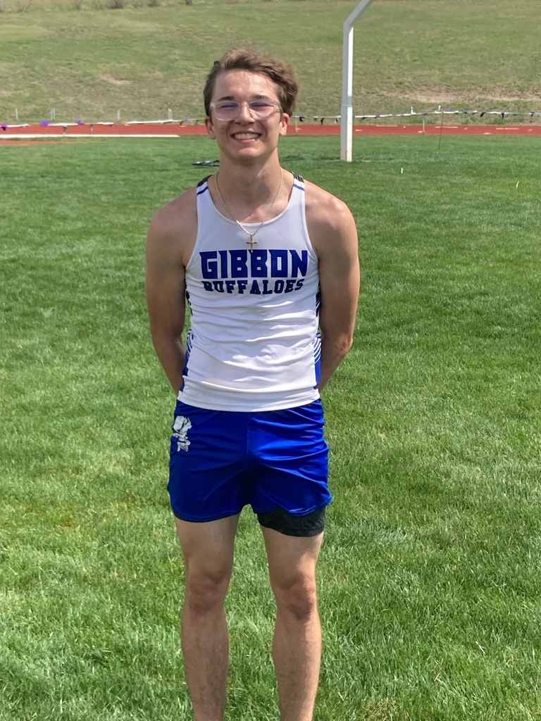 GPSBuffs's tweet photo. CONGRATULATIONS, JACE!  Jace is headed to the State Track &amp; Field meet next week in Omaha!  He placed 1st in the 110m Hurdles this morning at the District Meet in Southern Valley!  Way to go, Jace!  #GibbonNation #ghsbuffs #GHSTrack https://t.co/xfnpfXikti