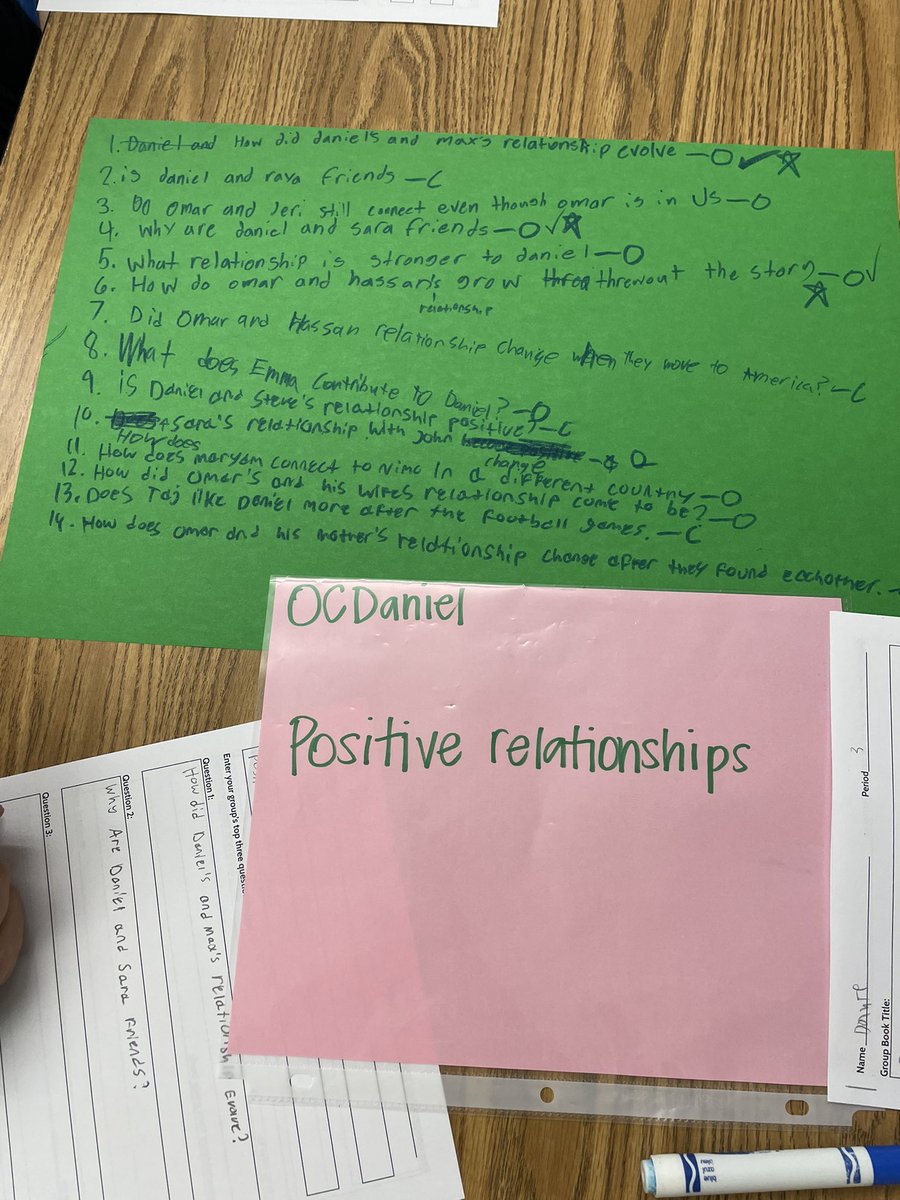 6th grade reading took lit circles to the next level with Question Formulation Technique (QFT) With QFT students write their own questions, taking complete control of the conversation. <a href="/JeffersonIBMYP/">Jefferson IBMYP</a> @APSGifted