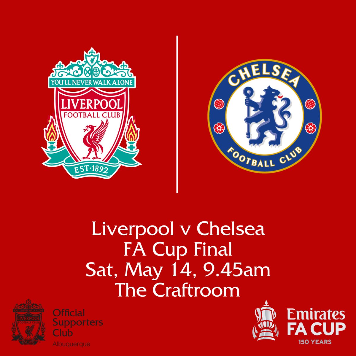 Another Cup Final?? Yes please… #YNWA #lfcabq #505reds #werenevergonnastop
