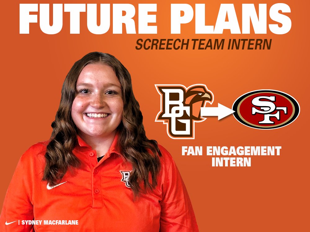 BGScreechTeam's tweet photo. Wishing good luck to some of our interns continuing in sports fter graduation! Congrats @sydneymac13, @jmoening18 and @NateKuff24! https://t.co/qJxqCWSLxH