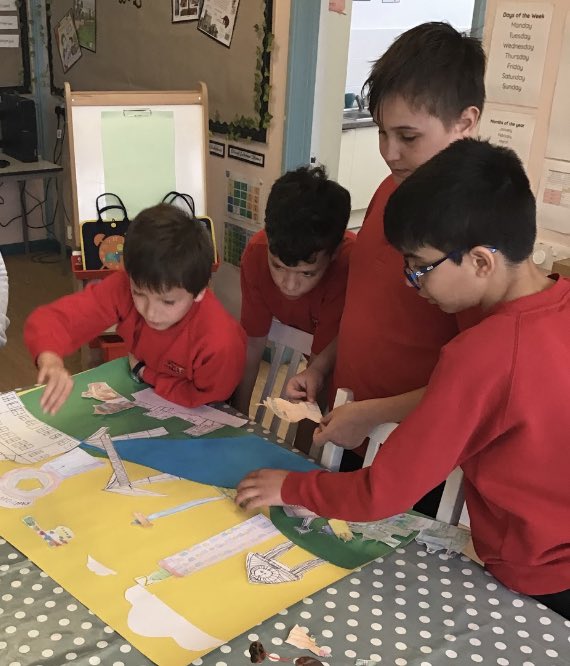 LliswerryPrim's tweet photo. #ClassLC demonstrated great teamwork this week as they began creating their competition artwork. We can’t wait to see the results! https://t.co/GCCfWnDUMr