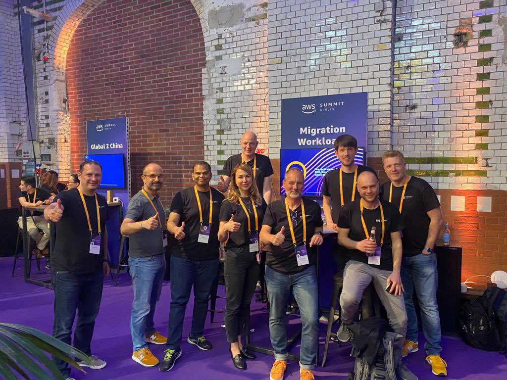 Berlin. Just left the AWS Summit. Two days fully packed with great sessions and interactive discussions with our partners and customers. Really proud being part of that amazing team. #AWSSummit