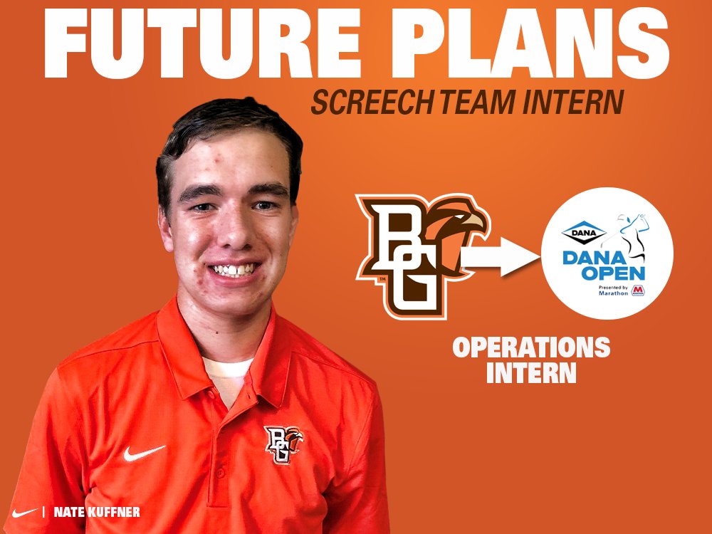 BGScreechTeam's tweet photo. Wishing good luck to some of our interns continuing in sports fter graduation! Congrats @sydneymac13, @jmoening18 and @NateKuff24! https://t.co/qJxqCWSLxH