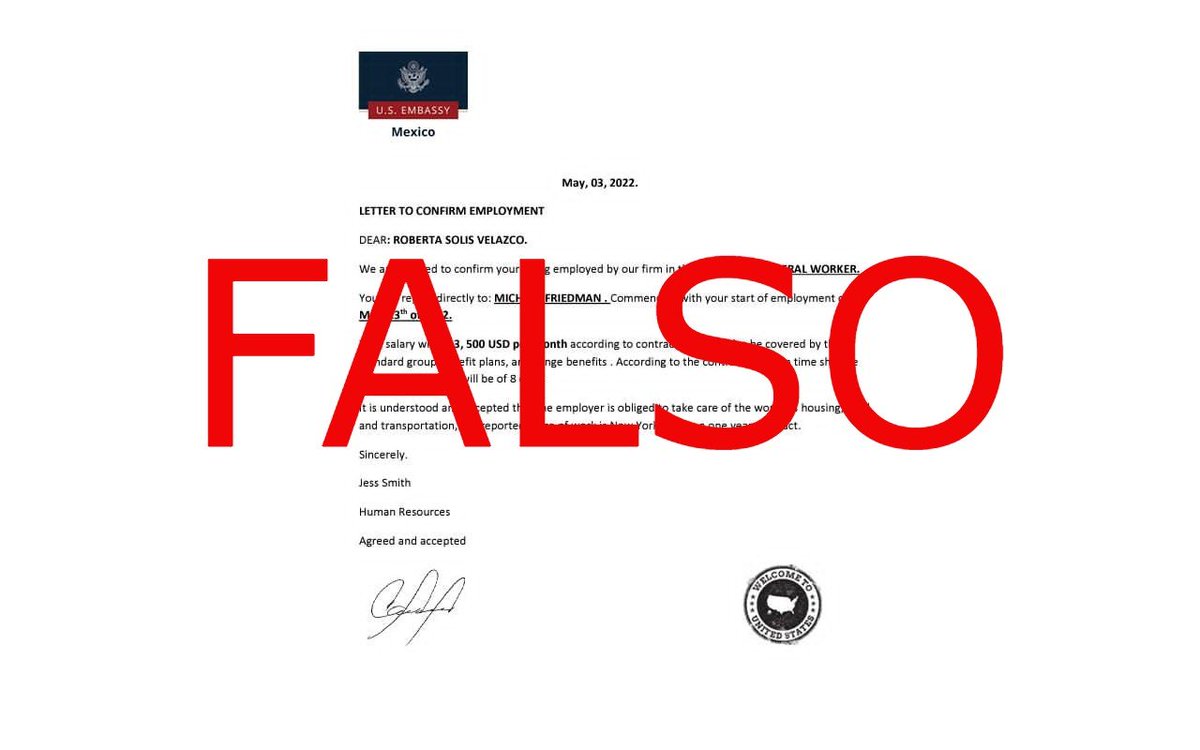 conectmigrante's tweet photo. Circula en redes una vacante falsa para como trabajador general para #MichaelFriedman en #NuevaYork.
Infórmate y no caigas en fraudes y estafas.
👇👇👇
https://t.co/YFFJS1Kt8L https://t.co/ddHzXyt5vj