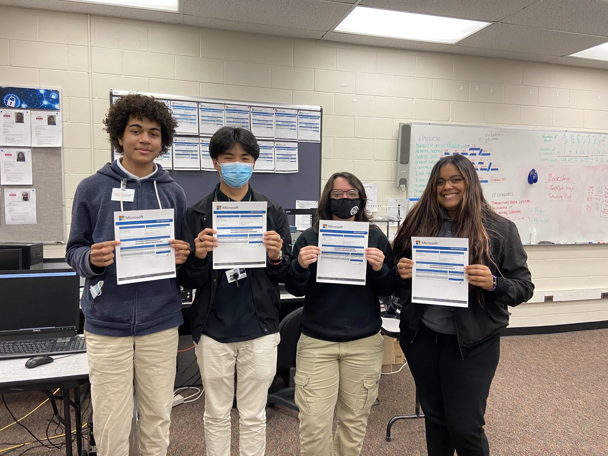 OsceolaCTE's tweet photo. Our CTE students are continuing to earn their industry certifications! #CTErriffic job to our full-time and dual-enrolled students at oTECH for passing the Microsoft's 98-367: MTA: Security Fundamentals certification.
#weareoTECH #skillupOsceola https://t.co/Q2qlGObhki
