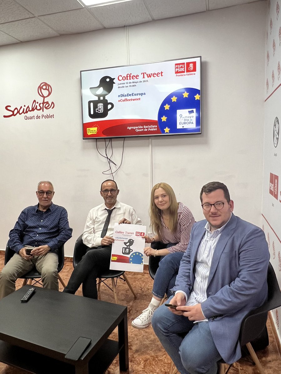 bnofuentes's tweet photo. En quart de Poblet empezamos el #coffeetweet del #DíaDeEuropa 

#EuropeDay #EUfunds #ProyectosEuropeos  #pspvprovalencia #euromunicipalismo https://t.co/SV8L7hUIff