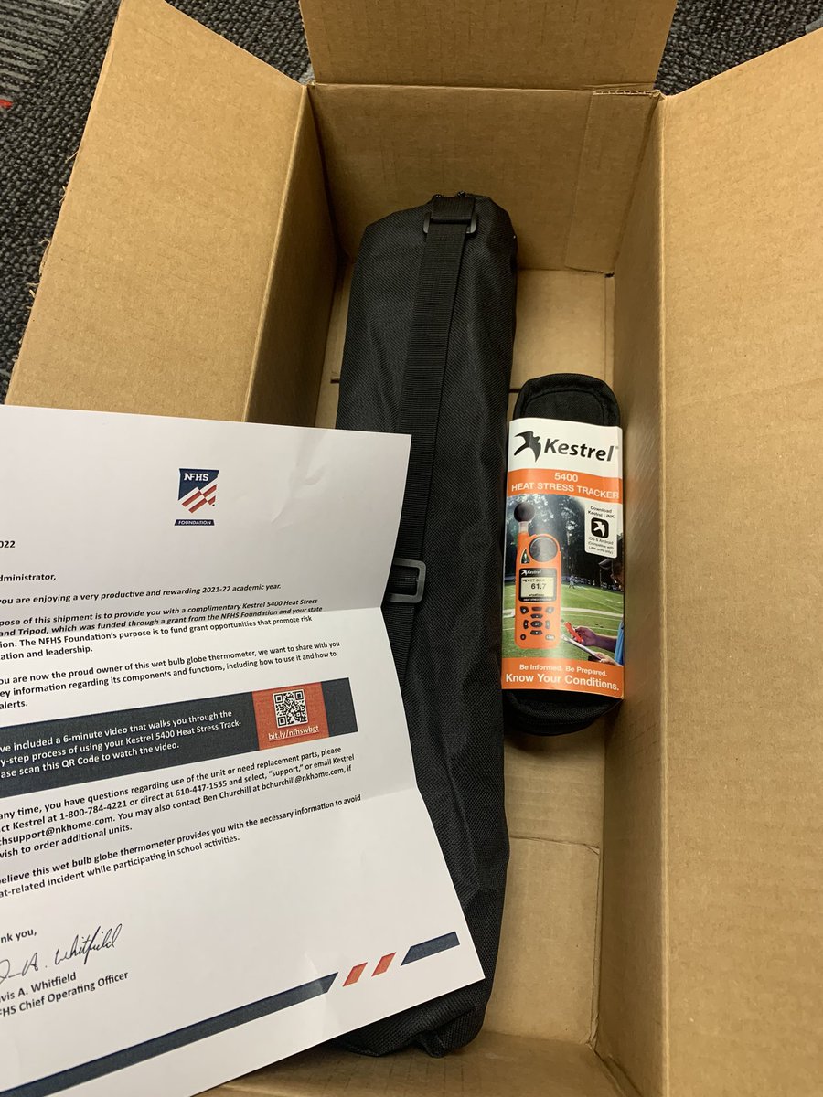 fcsdsportsmed's tweet photo. So excited to see what was in this package today! Thank you NFHS Foundation @NFHS_Org in conjunction with @OHSAASports who through a grant program was able to provide our school with this. Risk minimization is key to the health and well being of our athletes! #safetyisapriority https://t.co/AtubKBWpqj