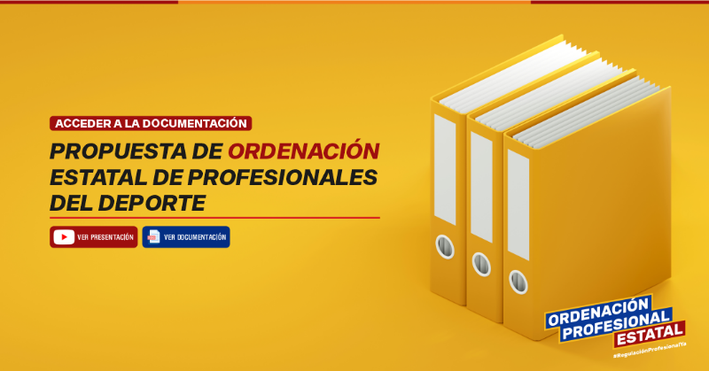 ConsejoCOLEF's tweet photo. El lunes @VGambau presentó la propuesta del @ConsejoCOLEF para la ordenación estatal de profesionales del deporte.
 
🆕📁Puedes volver a ver el webinar, y en la nota encontrarás las diapos y el doc que se envió a @deportegob con la propuesta para la #RegulaciónProfesionalYA.