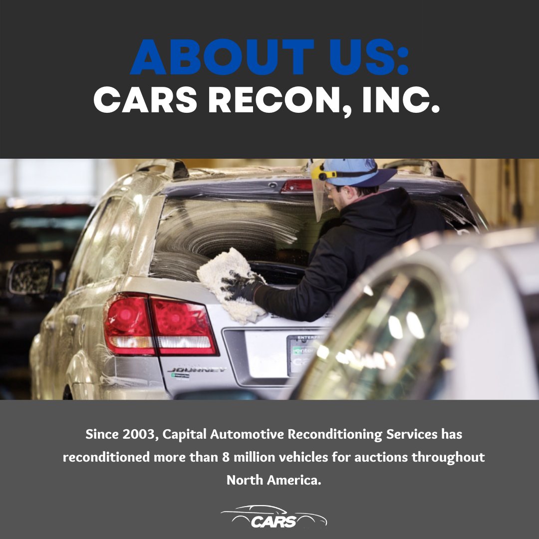 Learn more about CARS Recon by visiting us at capautorecon.com.

#CARSRecon #AboutUs
#EveryDetailMatters