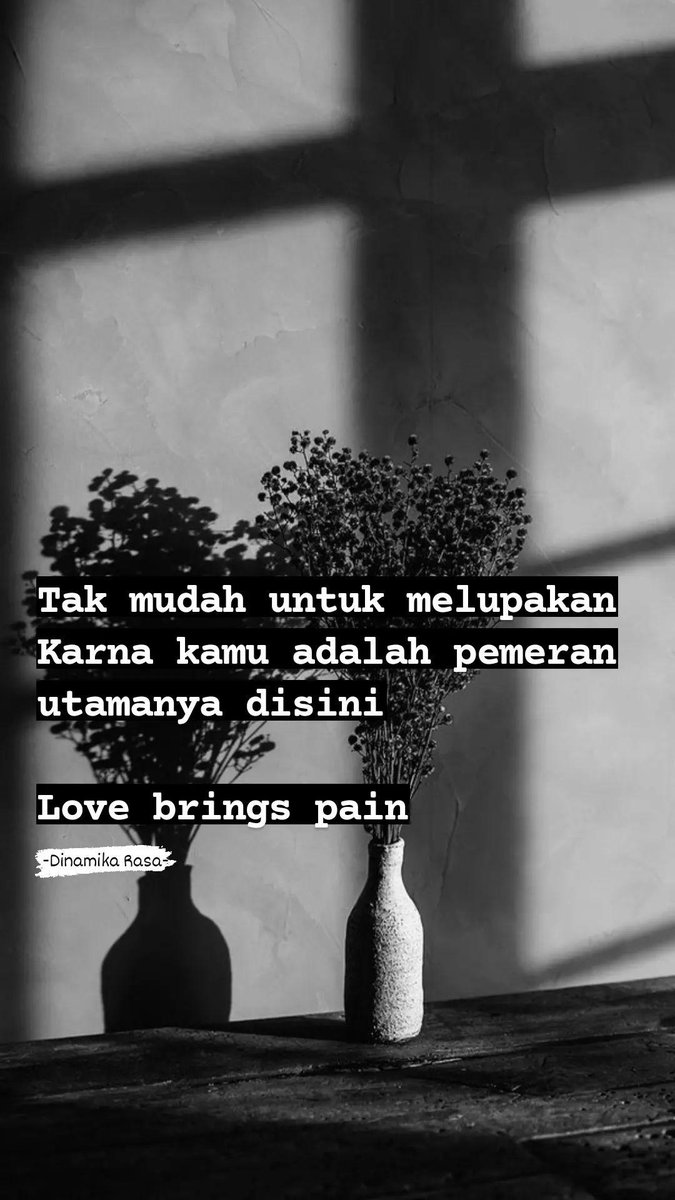 Dinamika_rasa's tweet photo. Love more
#katakatabijak
#katabijak #katamutiara #kata #hijrah #bangkit #motivasi #moveon #quote #quotes #selfminder #sastra #kutipan #sajak #lfl https://t.co/Xb9e4wObQz