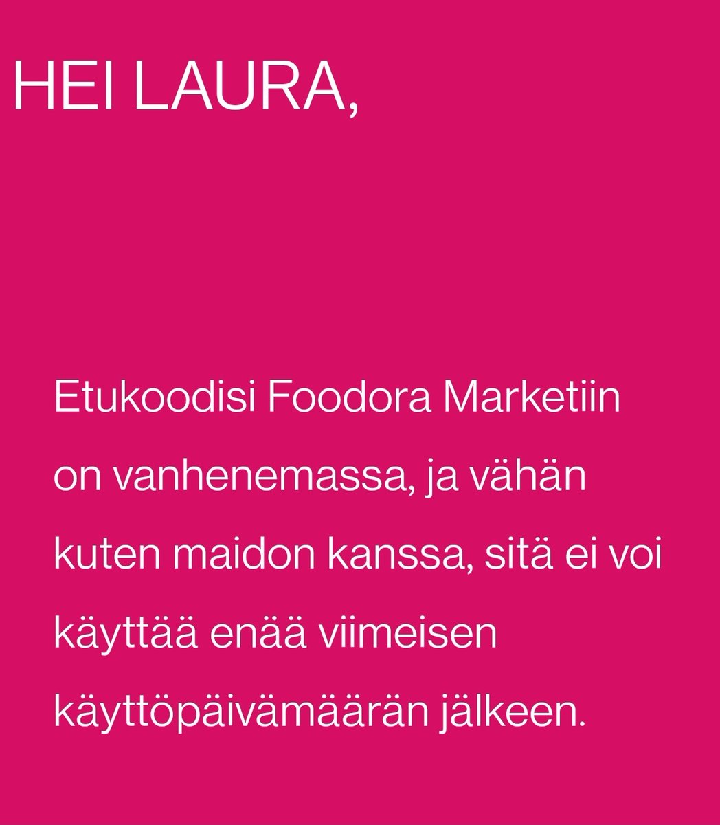 laurakfin's tweet photo. Hei @foodora_fi ootte muuten väärässä. Maidossa on "parasta ennen" päiväys, ja sitä useimmiten voi käyttää sen päivämäärän jälkeen. Minimoidaan hävikki ja niin eteenpäin. 😉

#eihävikkiä https://t.co/o6TAB8Alnx