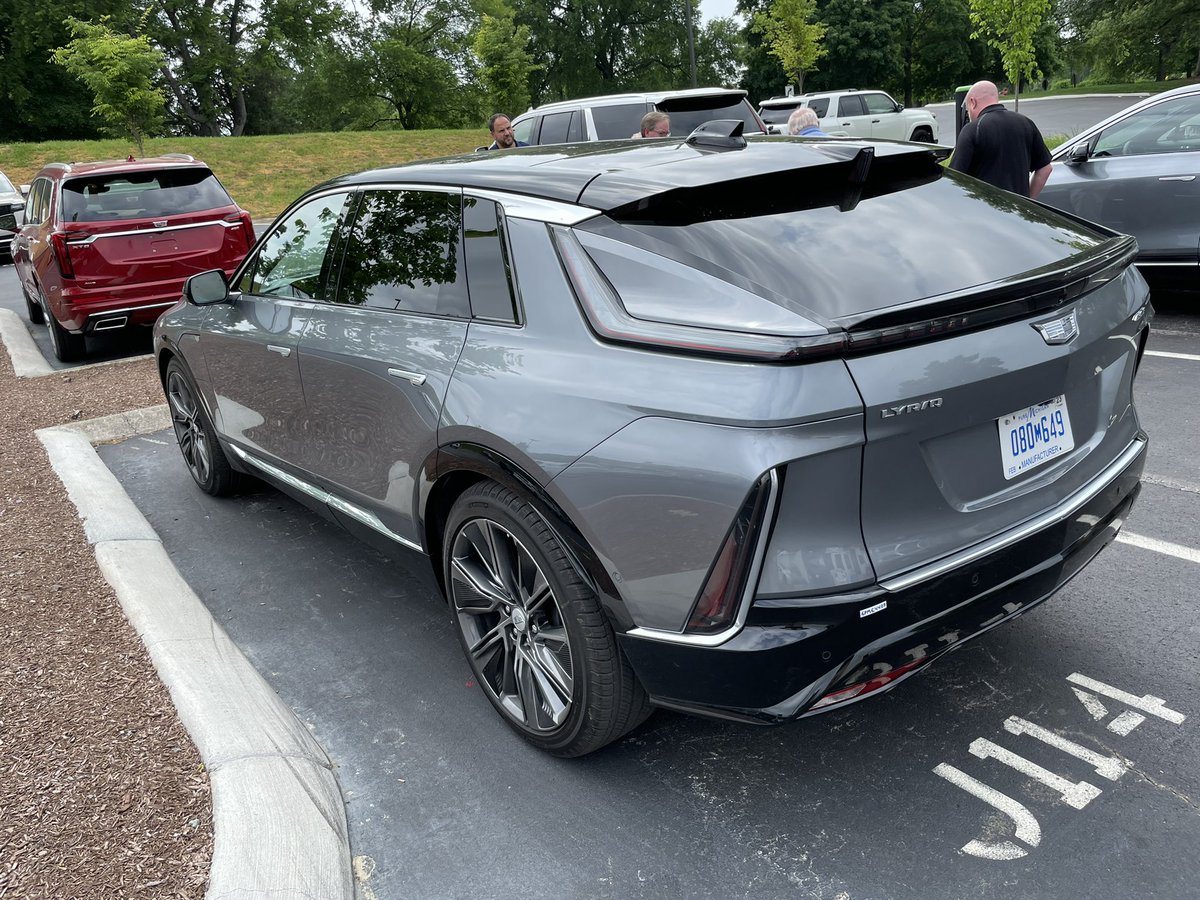 We have a Cadillac LYRIQ EV on display at Andrews Cadillac today and tomorrow (Thursday and Friday). 

LYRIQ is an all new, state-of-the-art battery-electric vehicle produced here in Spring Hill Tennessee. 

You should come by and check it out!