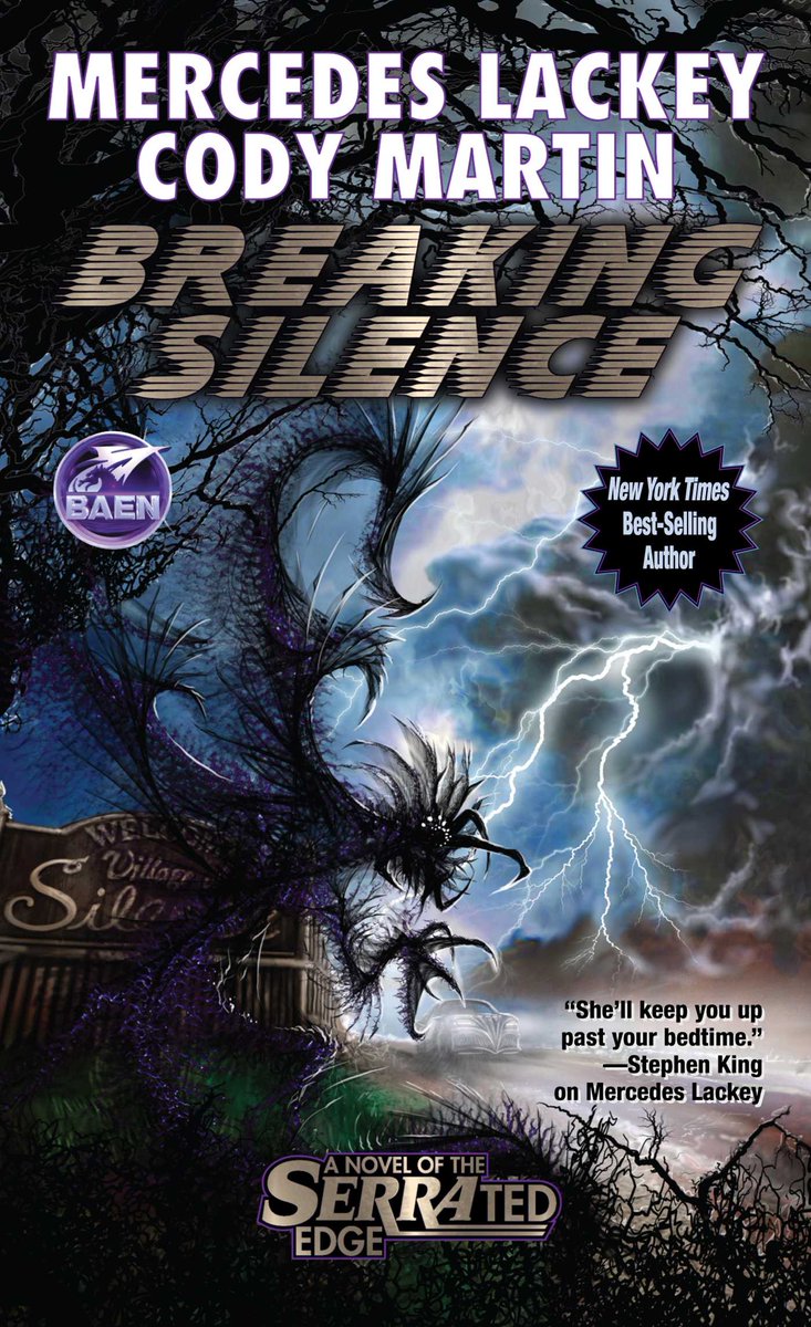 BaenBooks's tweet photo. This #ThrowbackThursday we have another Mercedes Lackey series - who here loves her SERRAted Edge series as much as we do? 

The first book, BORN TO RUN, turned 30 earlier this year! https://t.co/JU75RdIxBj