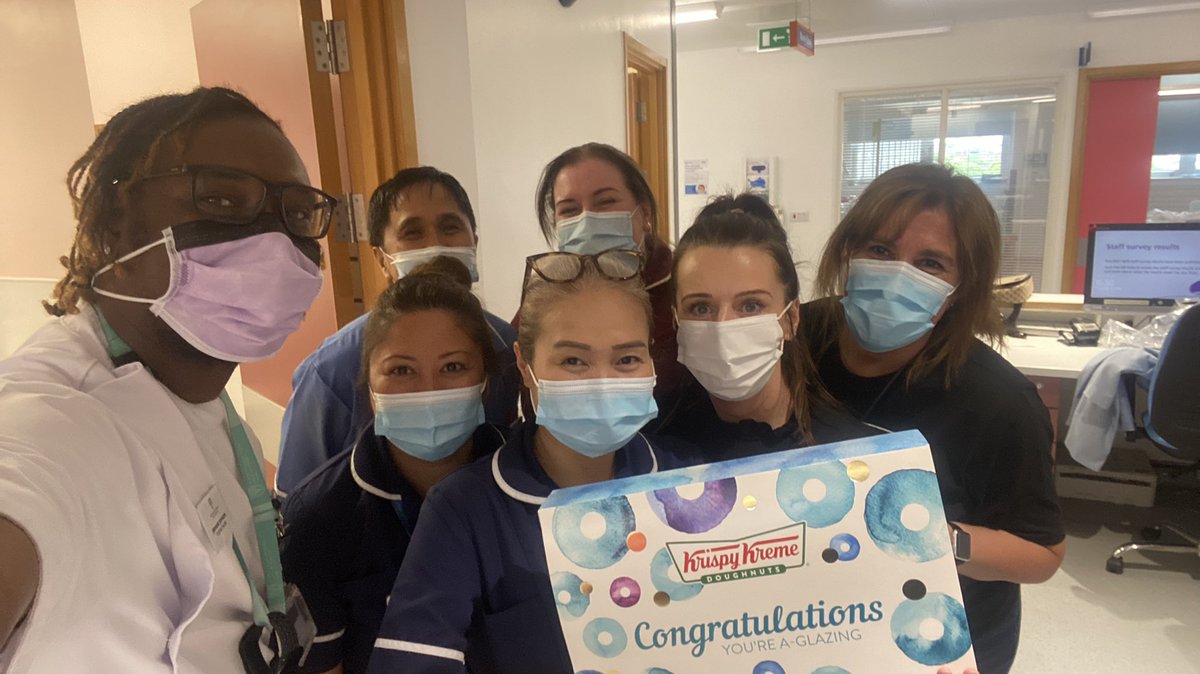 mrsedeg2011's tweet photo. I couldn’t think of anywhere or anyone I’d love to spend this day with more. Below are only some of the most fabulous people I get to call my team. Thank you for all the love and support you’ve shown me during these difficult days❤️ #InternationalNursesDay #thyroidcancer https://t.co/zLU1ofZ3tL