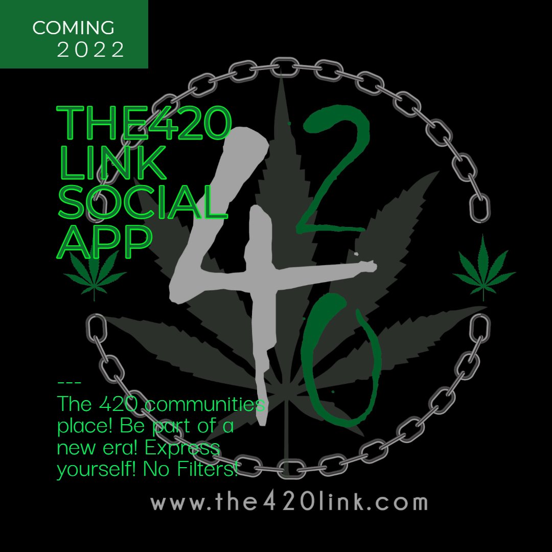 The420link's tweet photo. The community is filtered and frowned upon. We have a space for our community to express themselves without filters. THE420LINK Social App. Make sure to stay tuned you won't want to miss this!

#explorepage #explore #scott_the420link #desxmariee #cannabisculture #LegalizeIt https://t.co/Montw2APWq