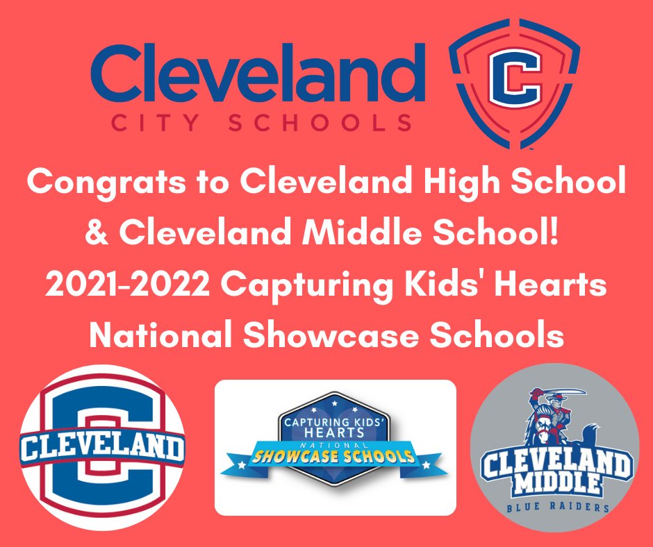 CHS and CMS  were both named Capturing Kids’ Hearts National Showcase Schools for 2021-2022!  This is the second year in a row for both schools to be honored! Read the full press release here:  drive.google.com/file/d/1O4zxhK…
