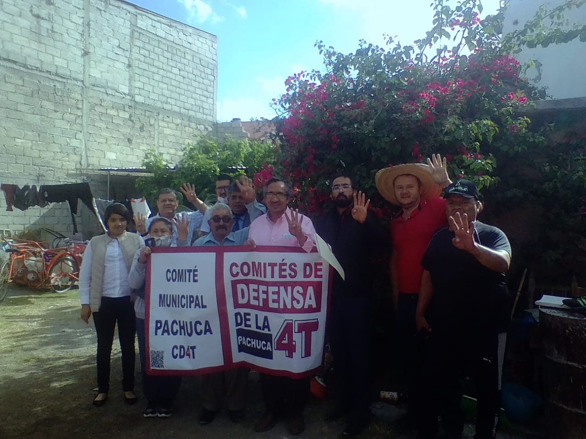 PabloVargasGon6's tweet photo. La Colonia #SantaJulia en la capital Hidalguense se organiza y conforman su #CD4T, sumándose a los trabajos de la Cuarta Transformación y brindando su apoyo incondicional para nuestro Candidato @juliomenchaca_ https://t.co/FBQrv44RvZ
