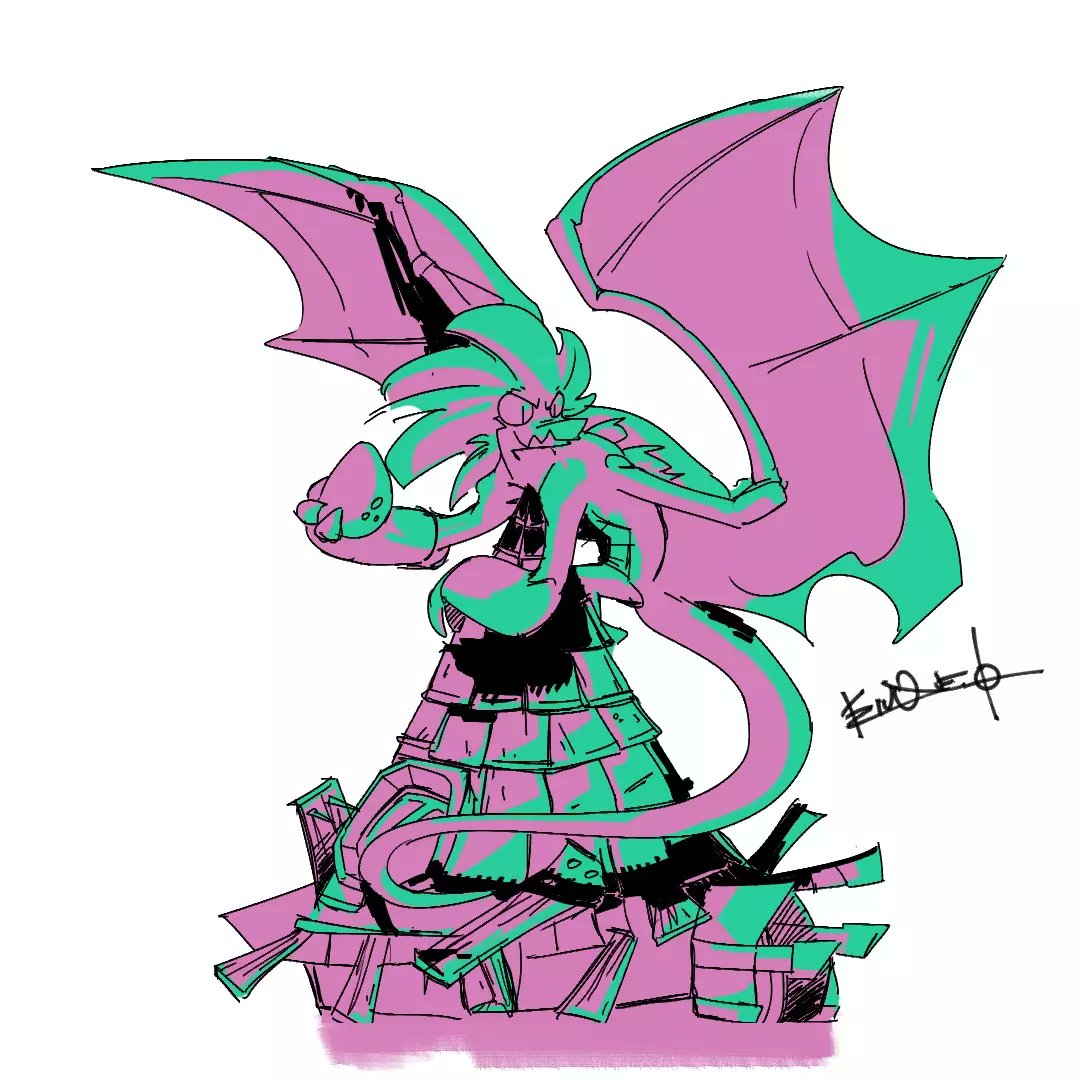 Kiuquex's tweet photo. A dragon, always protect your own https://t.co/8HTl0sKXBU