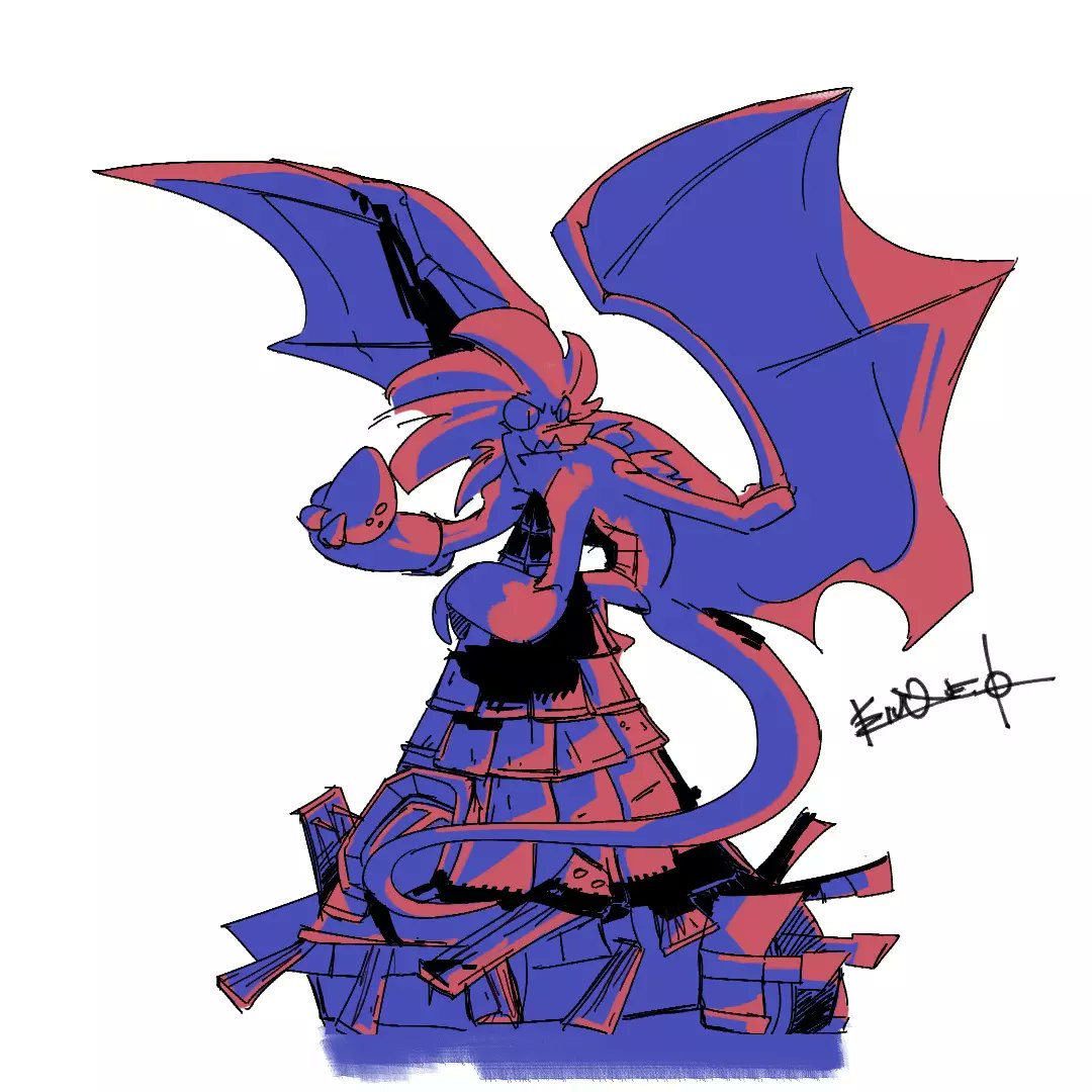 Kiuquex's tweet photo. A dragon, always protect your own https://t.co/8HTl0sKXBU