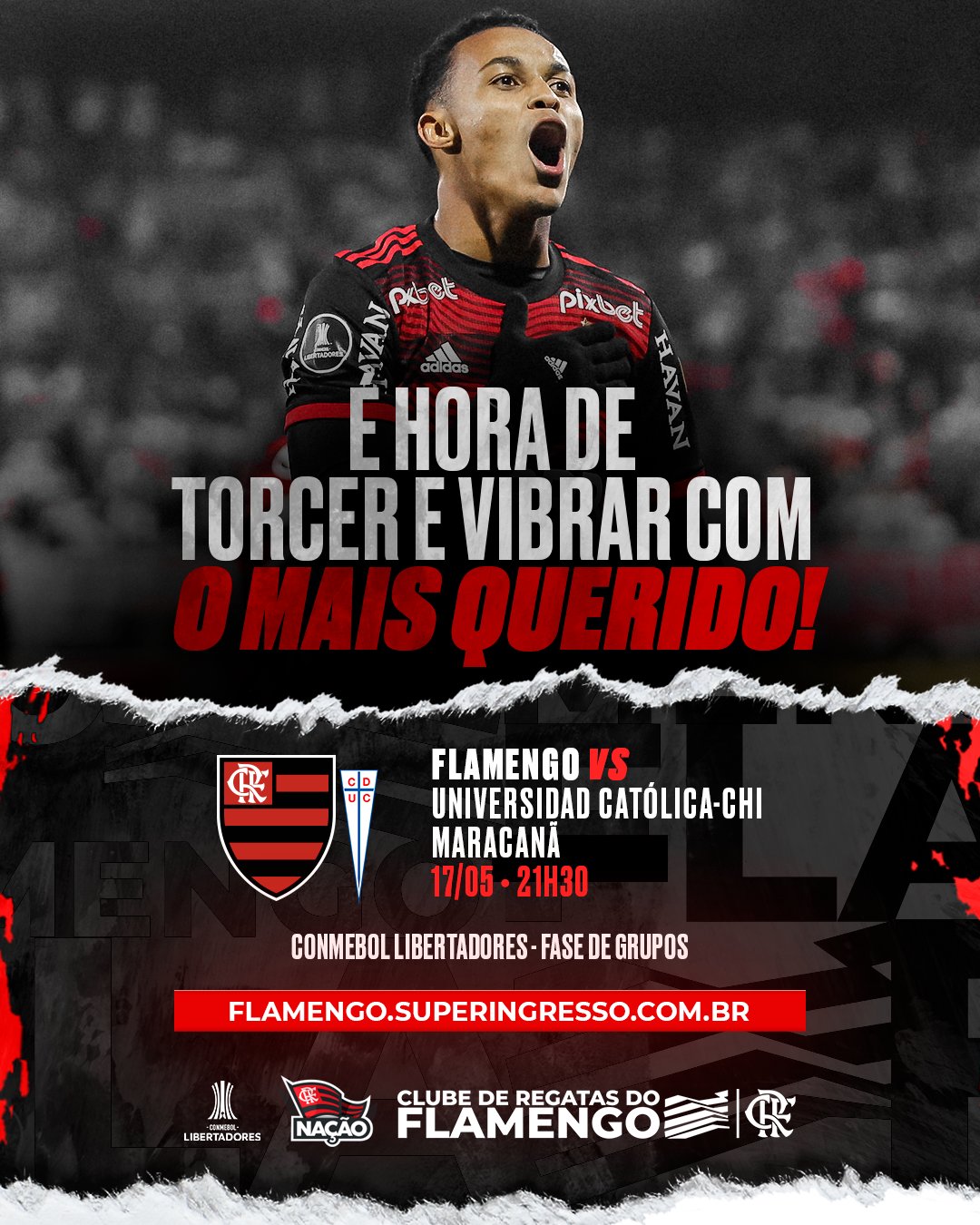 Clube de Regatas do Flamengo - HOJE TEM MENGÃO NA CONMEBOL