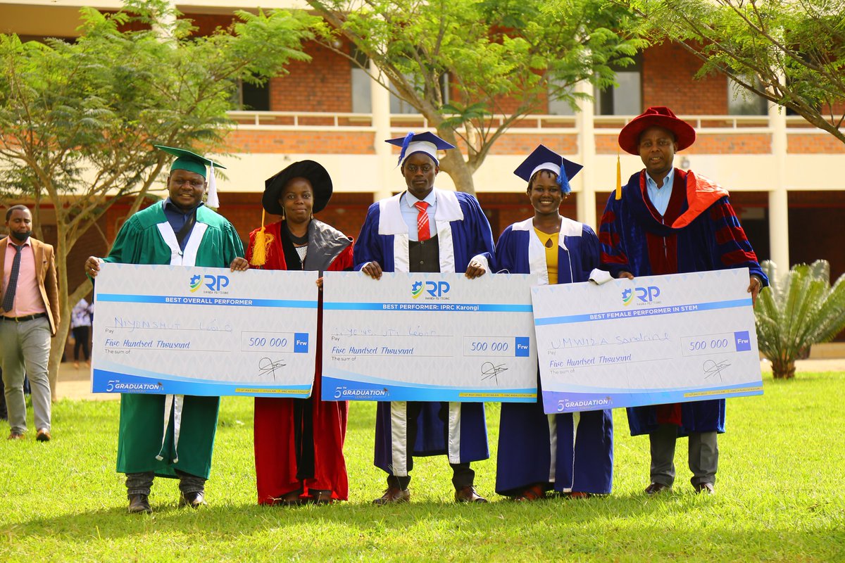 Karongi_College's tweet photo. During #RP5thGraduation ceremony, Leonce NIYONSHUTI, our graduate in Production and Manufacturing Technology and Sandrine UMWIZA, our graduate in Automobile Technology were awarded as best performers. @RwandaPolytec @manlen2 @IPRCKASU https://t.co/YwX4FwIpp2
