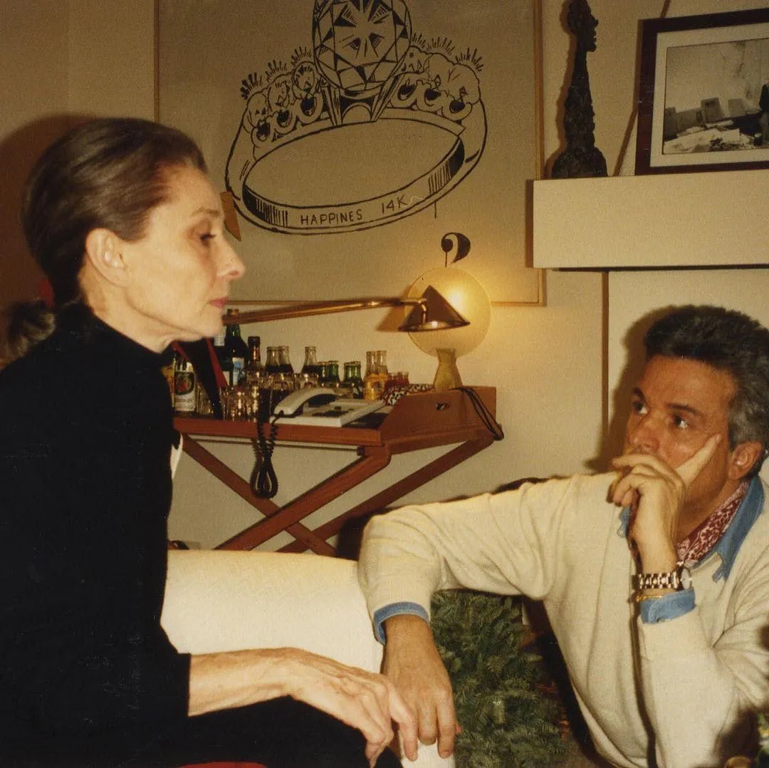 audrey hepburn and giancarlo giammetti, co-founder of valentino, 1991
