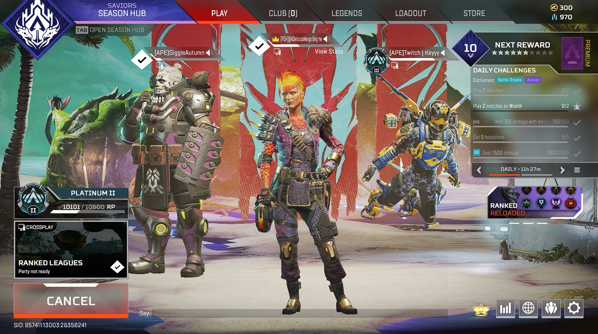 ADeliciousMango's tweet photo. Finally hit Masters/10k RP!!! I knew I could do it 😃 #ApexLegends #MastersPlayer #IDidThat https://t.co/lUk4M1o4TH