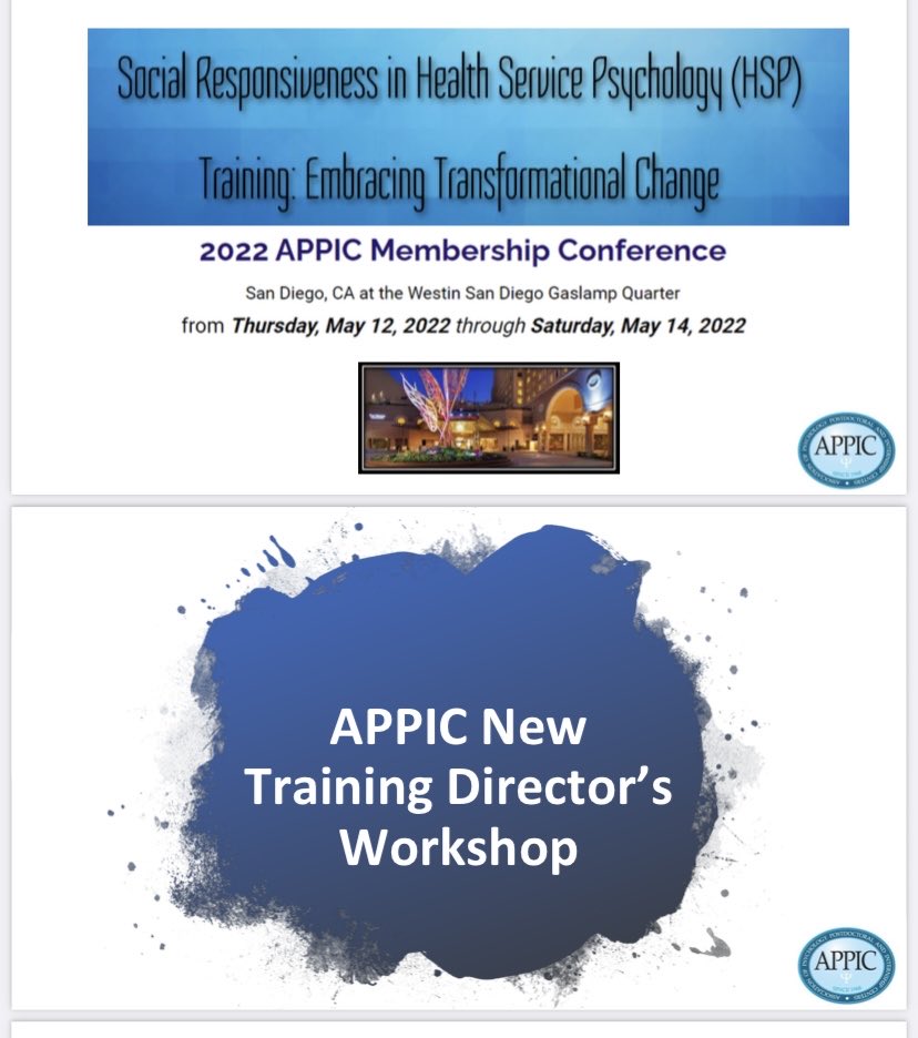 In 2020, I completed my #pediatricpsychology #internship. 

Today, just a few years later, I’m thrilled to be (virtually) attending this conference as we work to build a #psychology #internship. 

#thisispedspsych ⁦⁦#APPIC