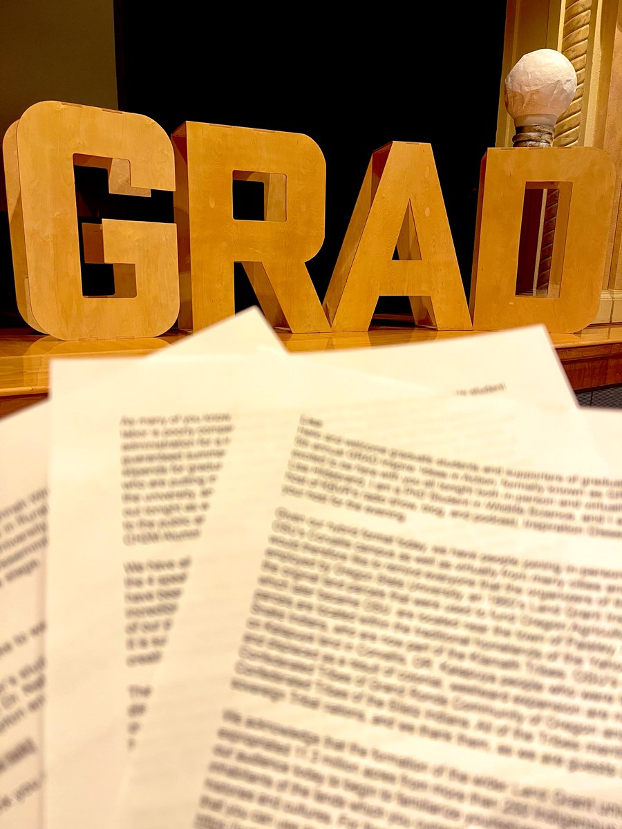 kbvrID's tweet photo. The script is printed, chairs are ready, and the food is incoming!
#GradInspire begins at 5pm tonight as part of grad appreciation week with @osugradsuccess
Learn more: https://t.co/zktjzCjktd https://t.co/ZdSDJba2Nw