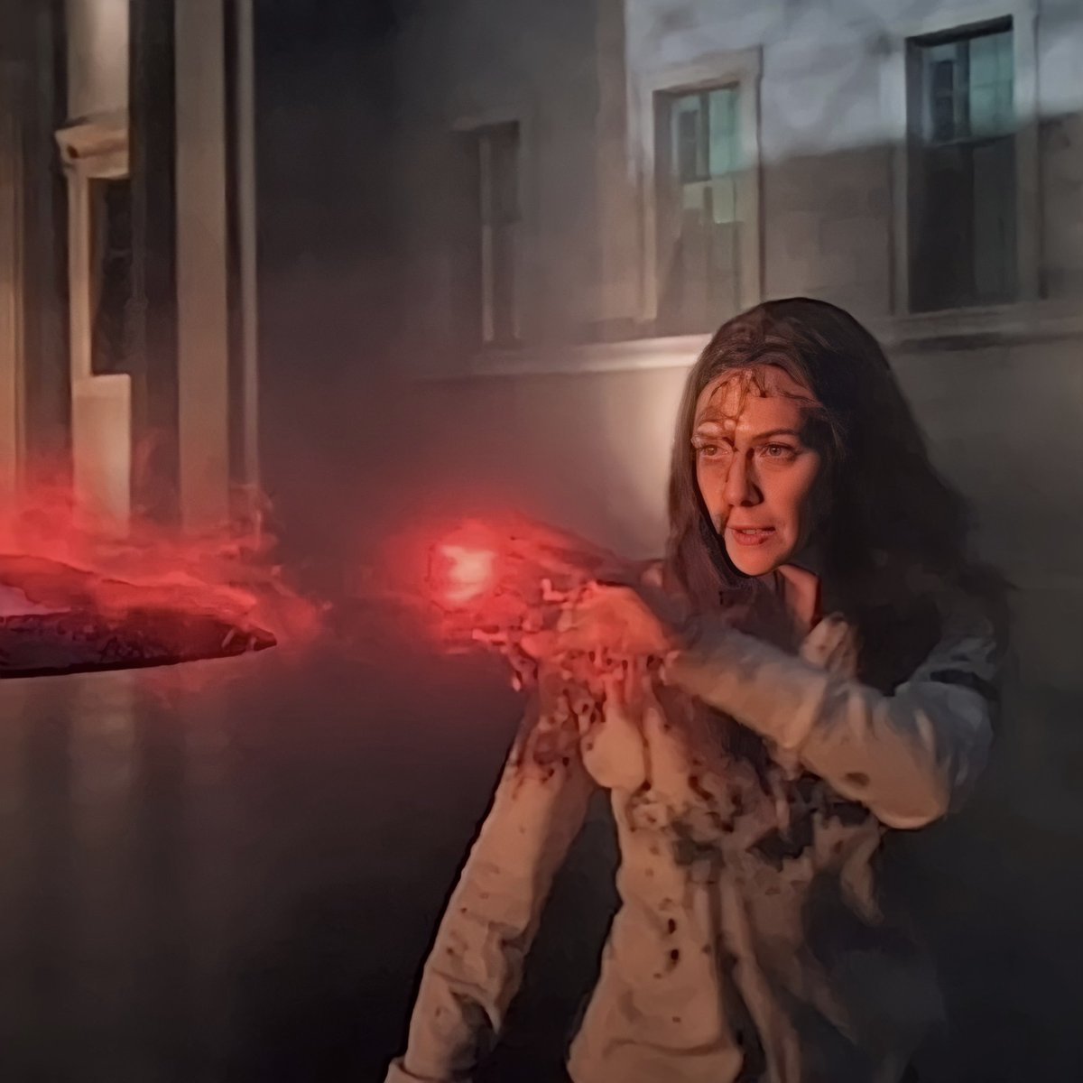 sparkysvariant's tweet photo. Wanda Maximoff. Ceo of fighting in a casual outfit https://t.co/gOZIRxM3sC