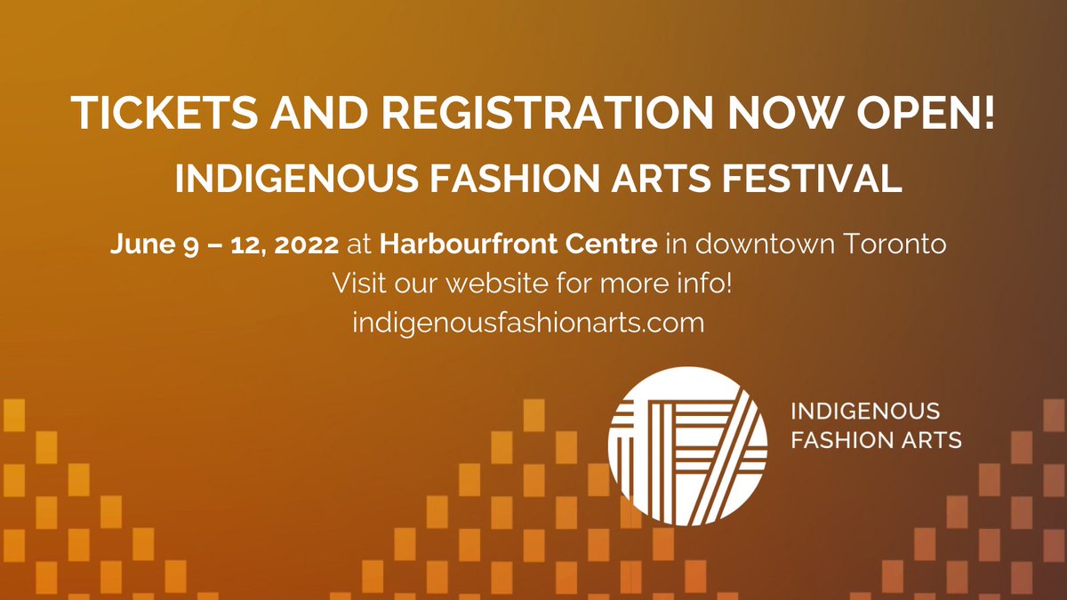 indfashionarts's tweet photo. TICKETS AND REGISTRATION for IFAF Panels and Workshops NOW OPEN! June 9 โ 12, 2022 at Harbourfront Centre in downtown Toronto. Runway tickets will be coming soon so stay tuned! ๐ Visit our website for more info! https://t.co/swapsTtCOS #IFAF22 https://t.co/BQfaUzMLfY