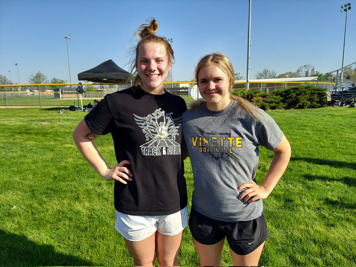 Two is better than one! Abby Bartz and Sophia Kreutner of VS take 1at and 2nd in Shot Put to qualify for State! <a href="/Kyle_Koeppen/">Kyle Koeppen</a>
